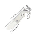 1PC Mini Folding Knife Steel Portable Camping Survival Knife Pocket Folding Knife Self-defense Keyknife Keychain Pendant