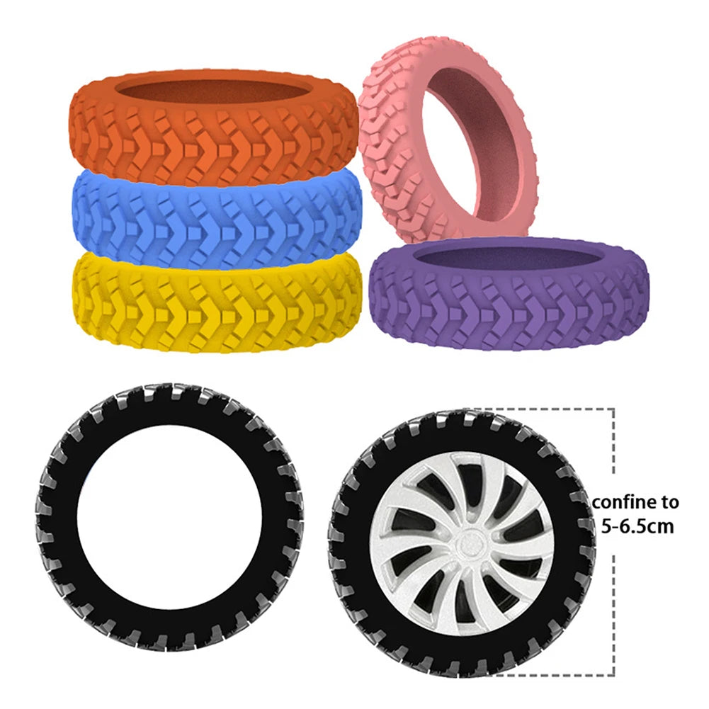 8PCS Silicone Suitcase Wheel Protection Case,Low Noise Trolleys Case Wheels Protector,Universal Wheels Guard Cover Accessories