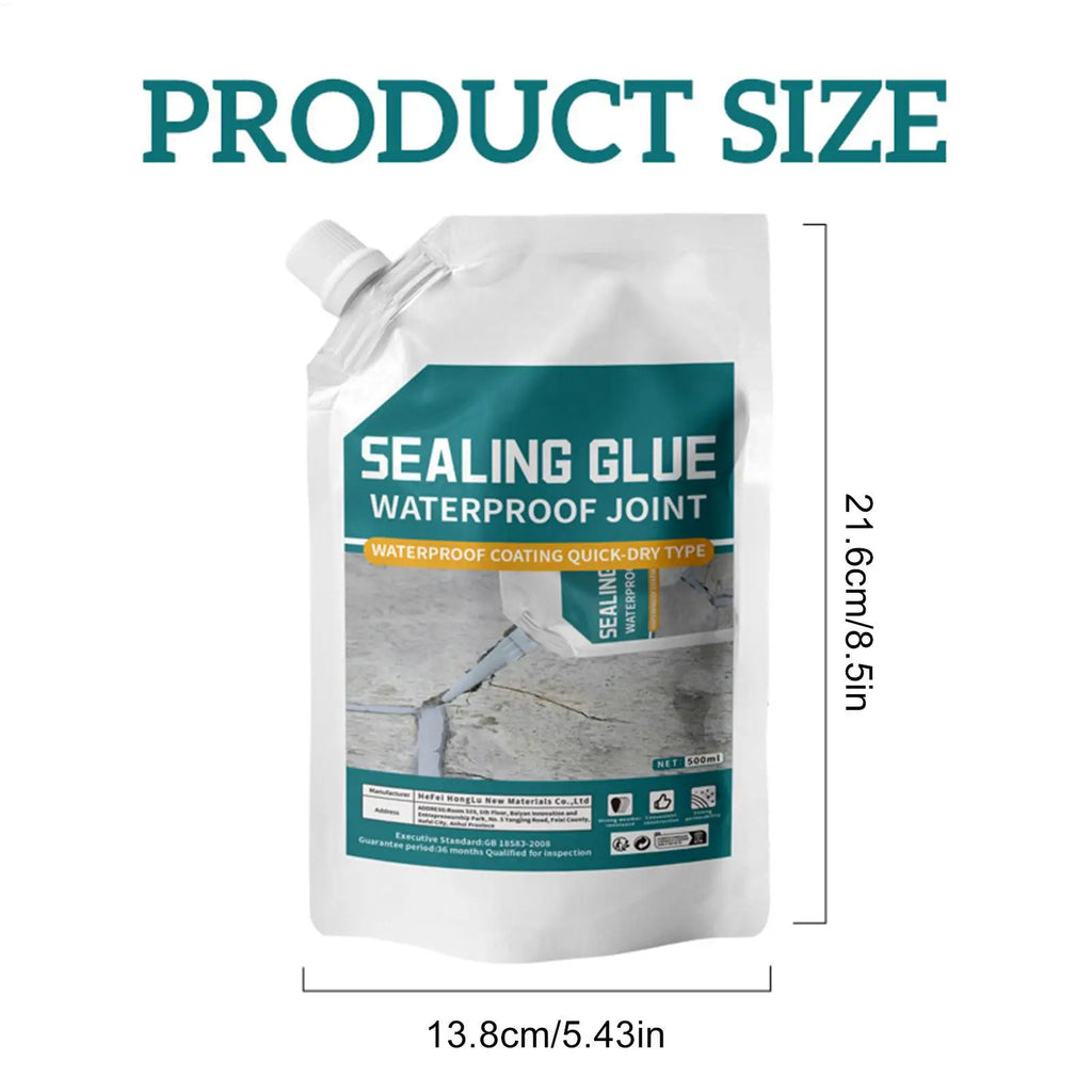 500ml Concrete Filler Concrete Repair Patch Quick-Drying Strong Adhesive Leak Preventer For Kitchen Bathroom Garage