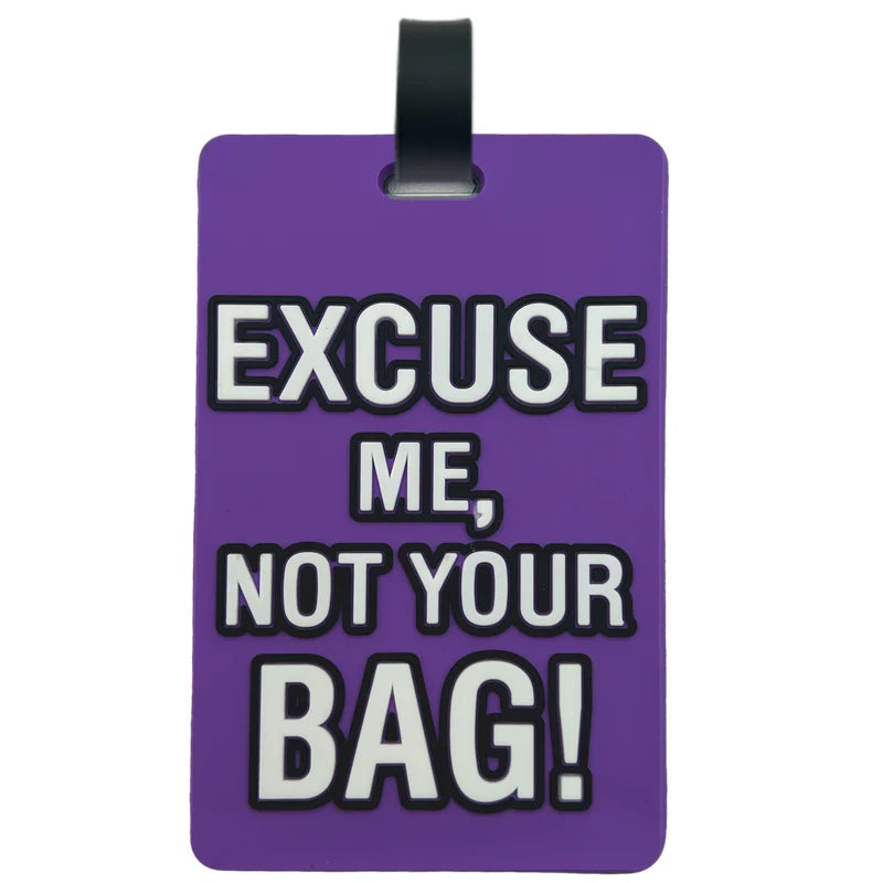 Luggage Bag Label PVC Luggage Bag Tote Bag Travel Bag Label With Business Card And Privacy Cover IT'S NOT YOU BAGS