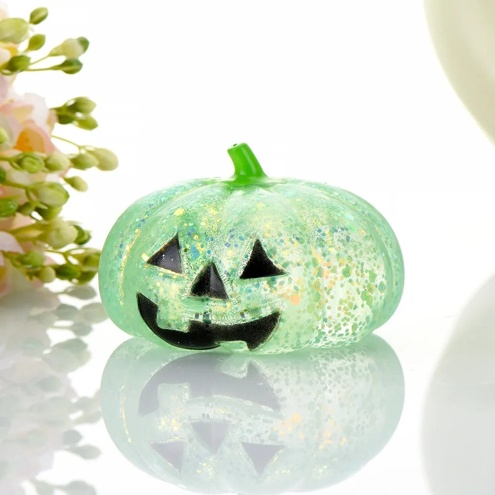 Halloween Pumpkin Maltose Stress Ball Squishy Toy Soft Stress Ball Slow Rebound Fidget Toy Stress Relief Funny Gift for Adults