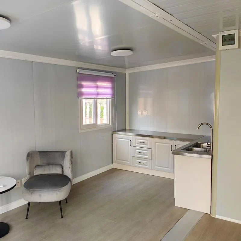 Modern Prefabricated Cabin Foldable Container House with Bathroom and Kitchen Ready