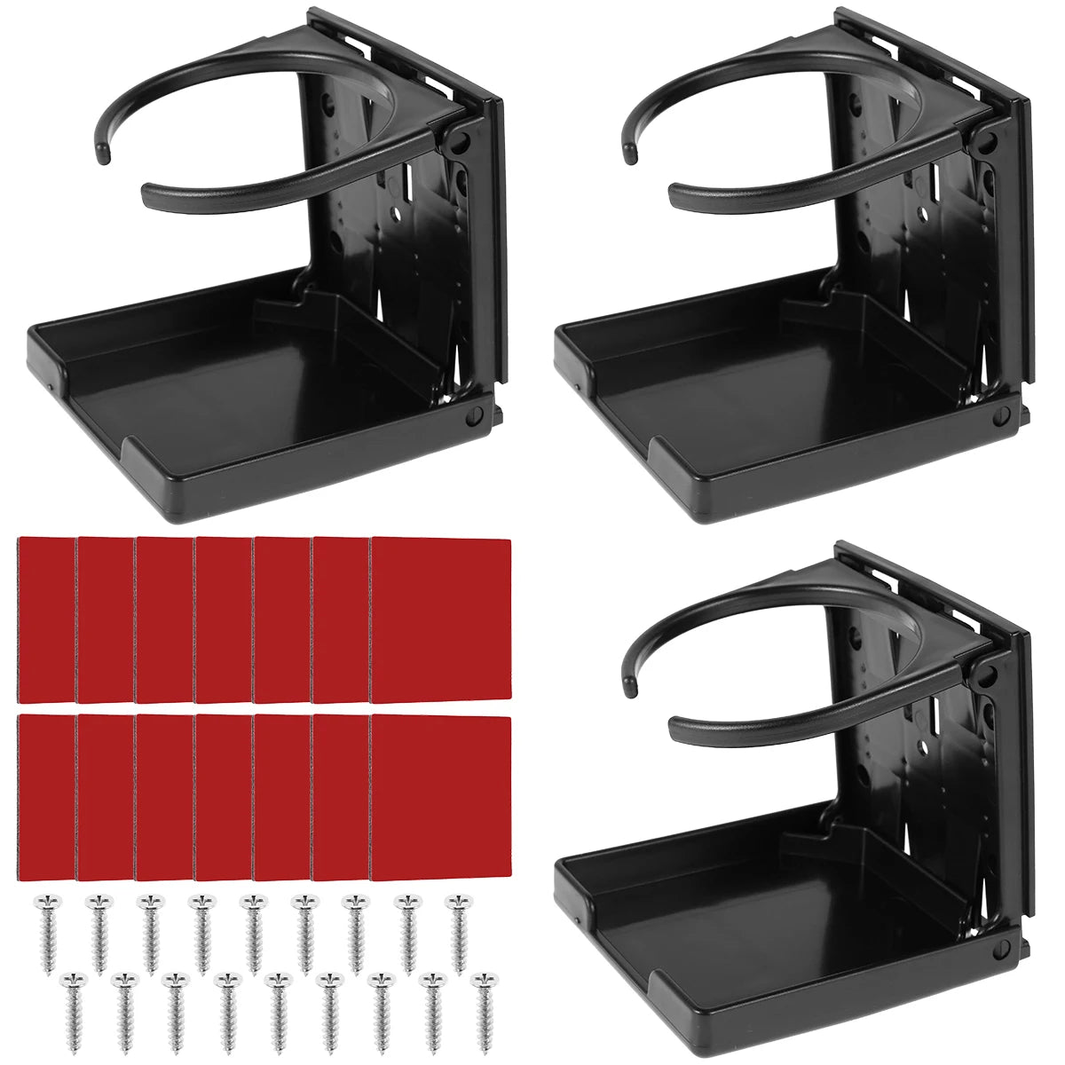 3Pcs Car Drink Cup Bottle Holder Auto Drink Rack Stand for Water Bottles Ashtray Adjustable Folding Car Coffee Cup Holder
