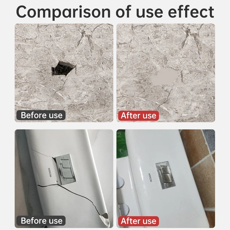 Tile And Ceramic Glaze Repair Paste Fix Tub Chips Sink Cracks with Super Adhesion for Porcelain Ceramic Enamel quick-drying