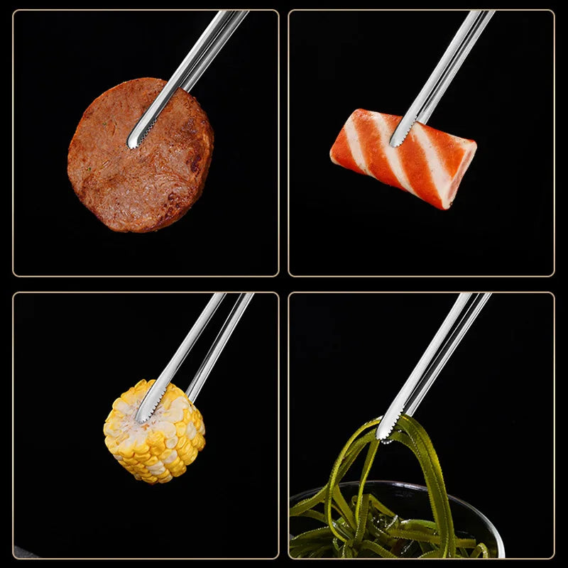 Barbecue Clip Korean Barbecue Food Clip BBQ Steak Clip Bread Tong Cooking Utensils Party Non-Slip Kitchen Gadgets Accessories