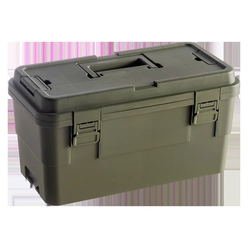 Tool storage box, gardening toolbox, painting tool storage, hardware set storage, plastic thickening, car mounted layering
