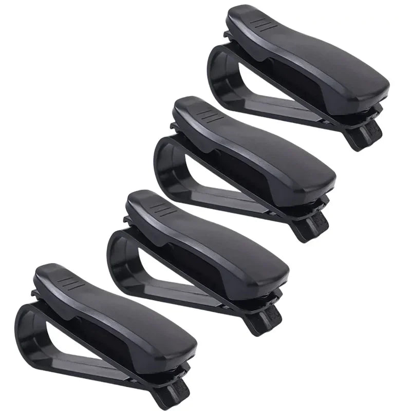 1/4PCS Car Sun Visor Sunglasses Clip Car Glasses Holder Portable Ticket Card Clamp ABS Eyeglasses Case Car Accessories