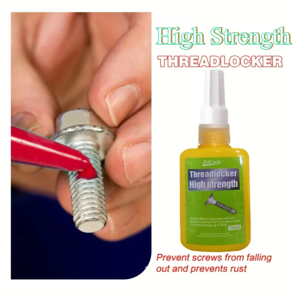 50ml Threadlocker Screw Glue Quickly Cured Thread Locking Agent Anaerobic Adhesive Corrosion-Resistant Anti-Loosening Glue