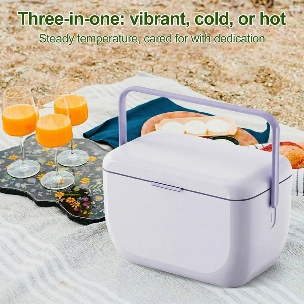 6L Portable Fishing Cooler Box with Lid Ice Container Heat Preservation Portable Ices Bucket for Outdoor BBQ Fishing Picnic