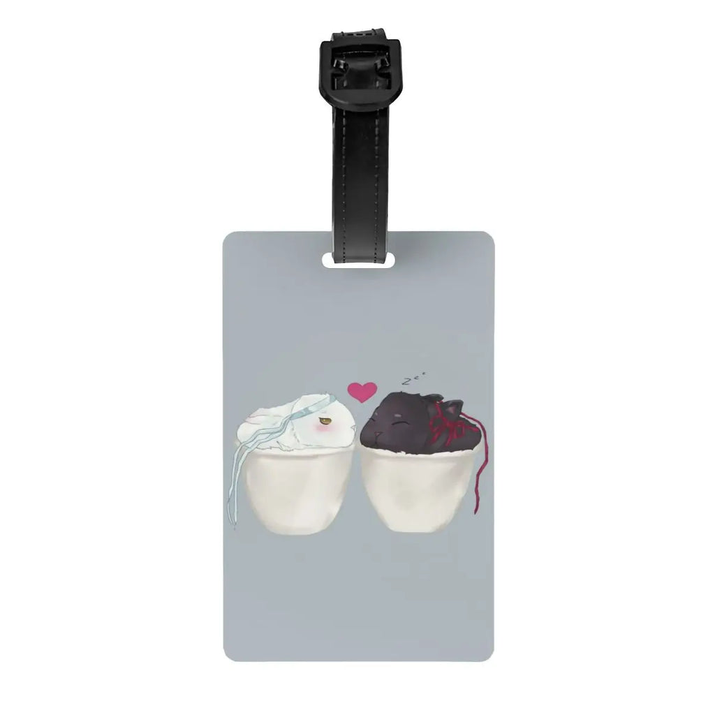 Custom Mo Dao Zu Shi Gusu Lan Logo Luggage Tag The Untamed TV Show Travel Bag Suitcase Privacy Cover ID Label