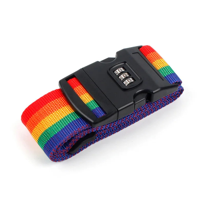 Adjustable Luggage Belts Strong Elastic Extra Safety Travel Suitcase Luggage Baggage Security Straps Tie Belt Carry On Straps