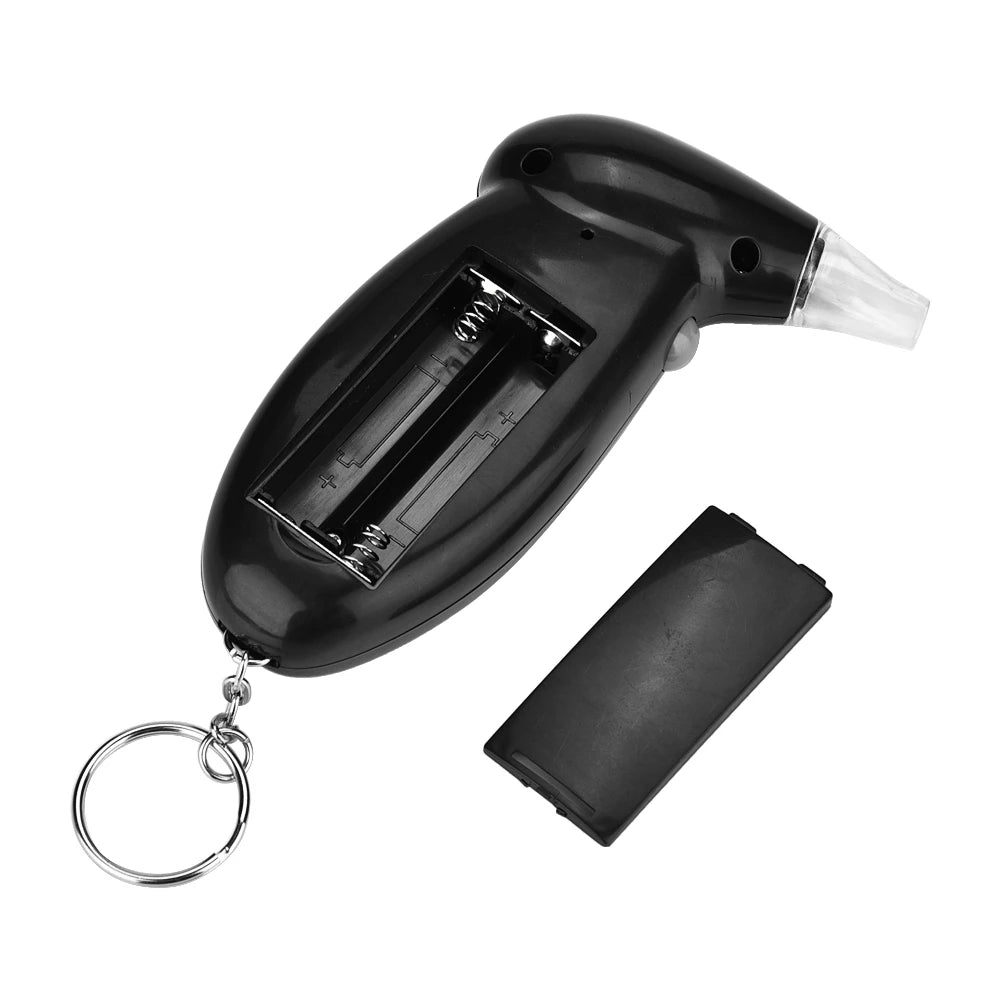 Alcohol Tester Mouthpieces Digital Driving Breath Breathalyzer LCD Dispaly Mini Breathalyzer Alcohol Tester No Backlight
