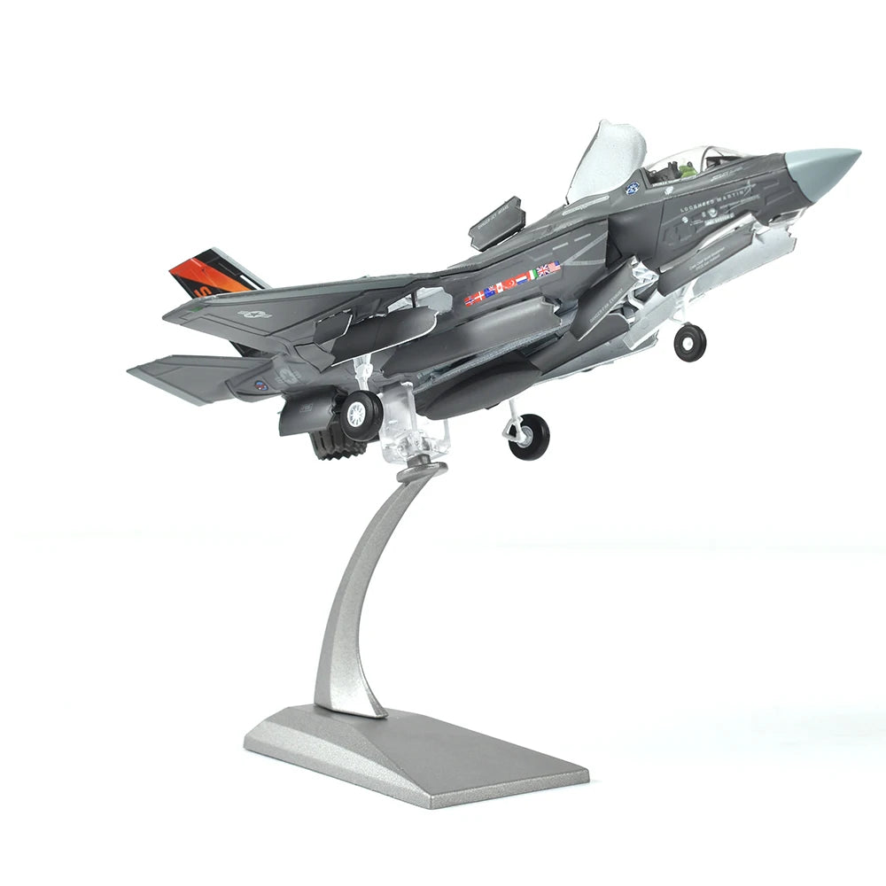 JASON TUTU 1/72 Scale Diecast Metal  F35B Fighter F-35 Lightning II Aircraft Model Plane GIFT