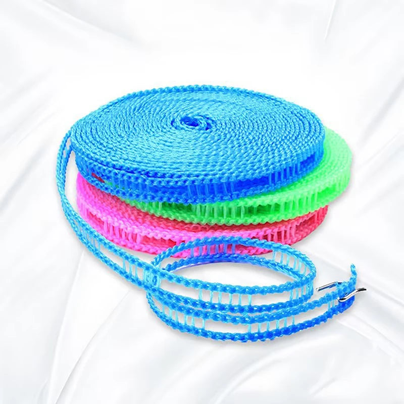 5/10M Windproof Fence‑Type Portable Clothesline For Indoor Outdoor Home Travel Clothes Drying