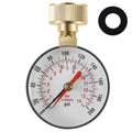 Universal Water Pressure Test Gauge TS-60 - 200 PSI for Water Pump Hose Faucet Garden Hose - Precise PSI Gauge