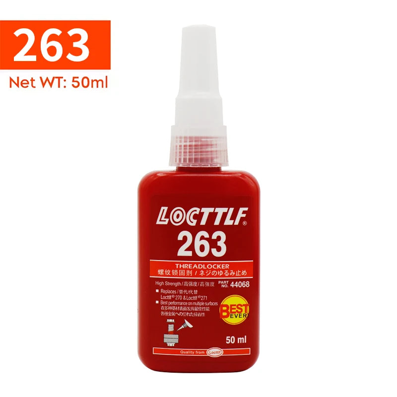 50ml Threadlocker Blue Red Anaerobic Adhesive Medium High Strength Anti-Loosening Screw Glue For Nuts Bolts Fasteners Quick Cure