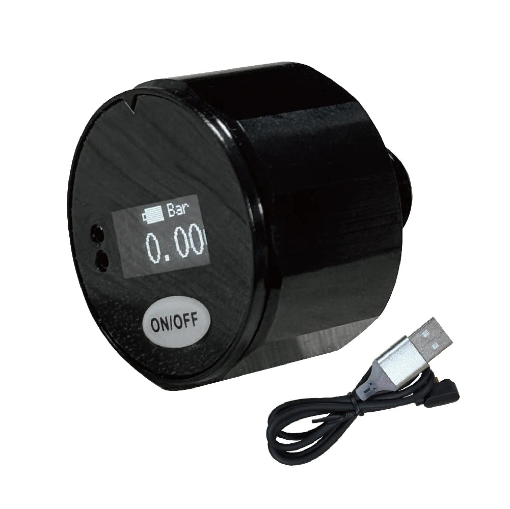 28mm Rechargeable High-Pressure Gauge, 1/8BSP Digital Pressure Gauge, High-Precision HPA Gauge, Three Units Can Be Adjusted
