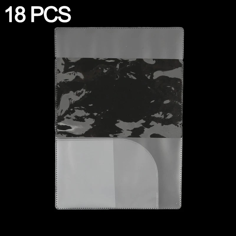 6/18pcs Passport Cover Bag Travel Passport Protective Transparent Frosted Style Available With Card Slot Passport Sleeve Case
