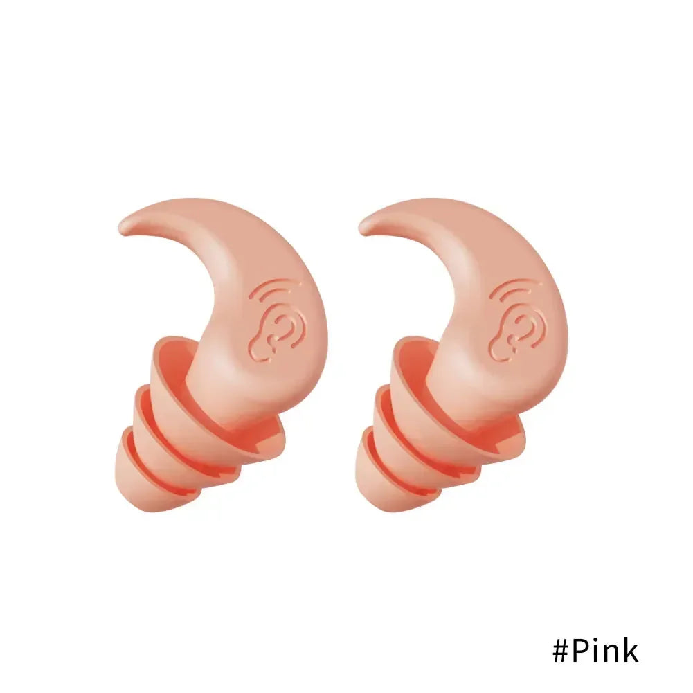 Soundproof Noise Reduction Ear Plugs Sleep Professional Silicone Waterproof Ears Earplug Anti-Noise Soft Sponge Sleeping Earplug