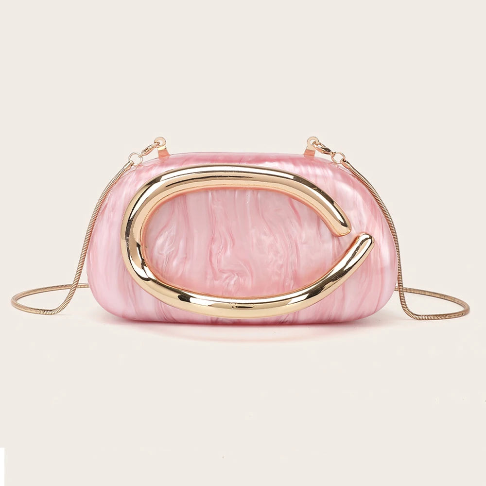 Fashion Women's Handbag Bride Metal Gold Women Luxury Evening Banquet Clutch Bag Shoulder Wedding Purse Party Crossbody Bag