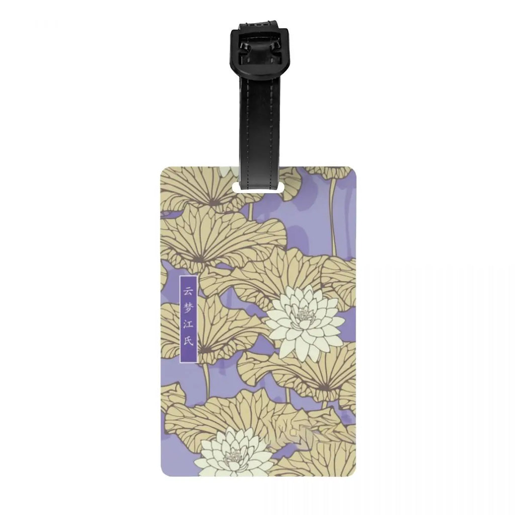 Custom Mo Dao Zu Shi Gusu Lan Logo Luggage Tag The Untamed TV Show Travel Bag Suitcase Privacy Cover ID Label