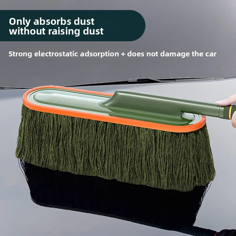 Car Washing Mop Scalable Handle Dust Remover Wax Brush Microfiber Car Cleaning Kit Soft Hair Cleaning Duster Brushes Wash Tool