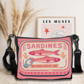 Women Shoulder Bag Colorful Trendy Sardines Shopping Bags for Lady Cartoon Grocery Tote Bag Handbags Casual Crossbody Bag