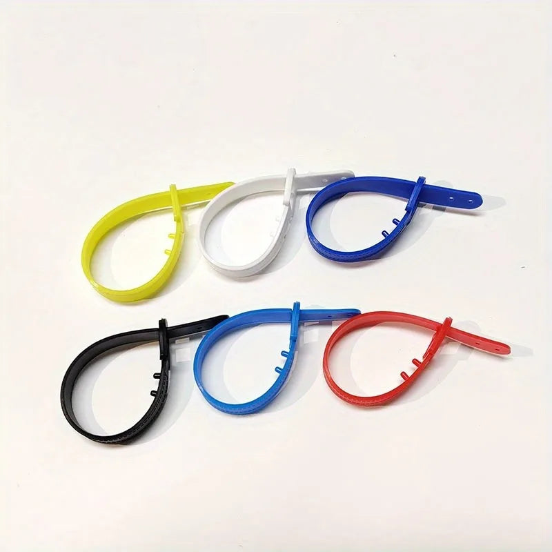 20Pcs Silicone Luggage Tag Strap Color Glue Luggage Tag Strap PVC Luggage Tag Strap Luggage Tag Hanging Rope
