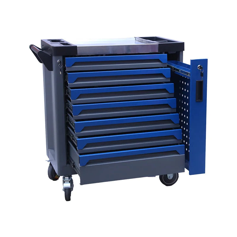 Lockable Seven-Drawer Steel Iron Toolbox For Auto Repair Red 310pcs Tool Sets For Workshop Garage Storage OEM OBM Supported