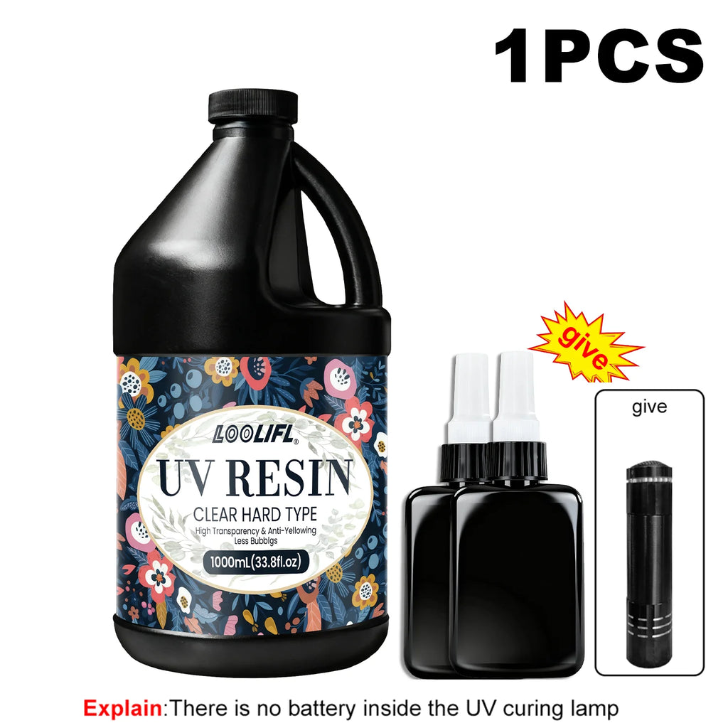 Hot Sell UV Hard Resin Adhesive UV Glue Welding Kit 50g/1000g DIYJewellery Making For Jewellery Glass Metal 1-Minute Fast Curing
