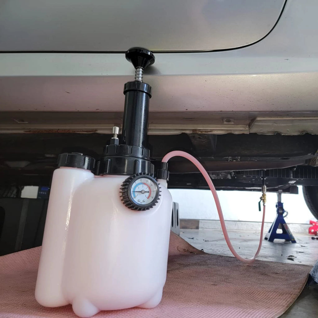 3L Transmission Fluid Pump Manual Oil Transfer Pump Fluid Transfer Pump Oil Filling Filler System ToolKit with 8PCS Adapters