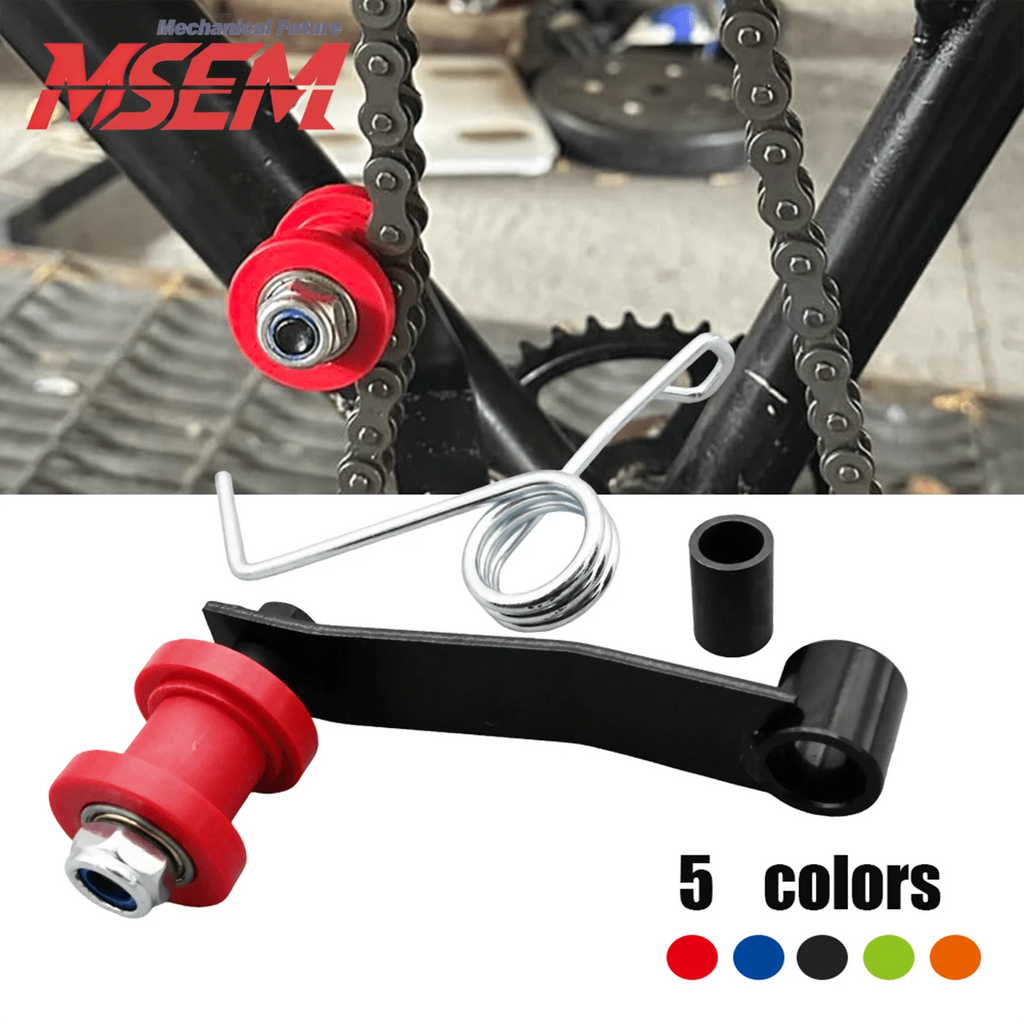 For ATV KTM Honda Yamaha Kawasaki SuzukiMotorcycle Dirt Bike Tensioner Adjuster Idler 420 428 530 Chain Tensioner Roller Spring