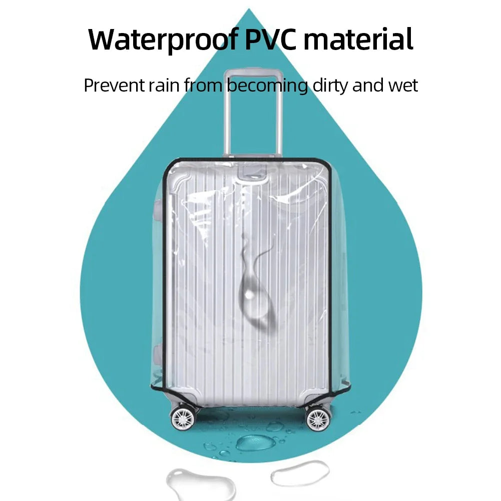 18-30inch Luggage Cover Waterproof Protective Suitcase Cover Trolley Covers PVC Travel Luggage Protector Travel Accessory