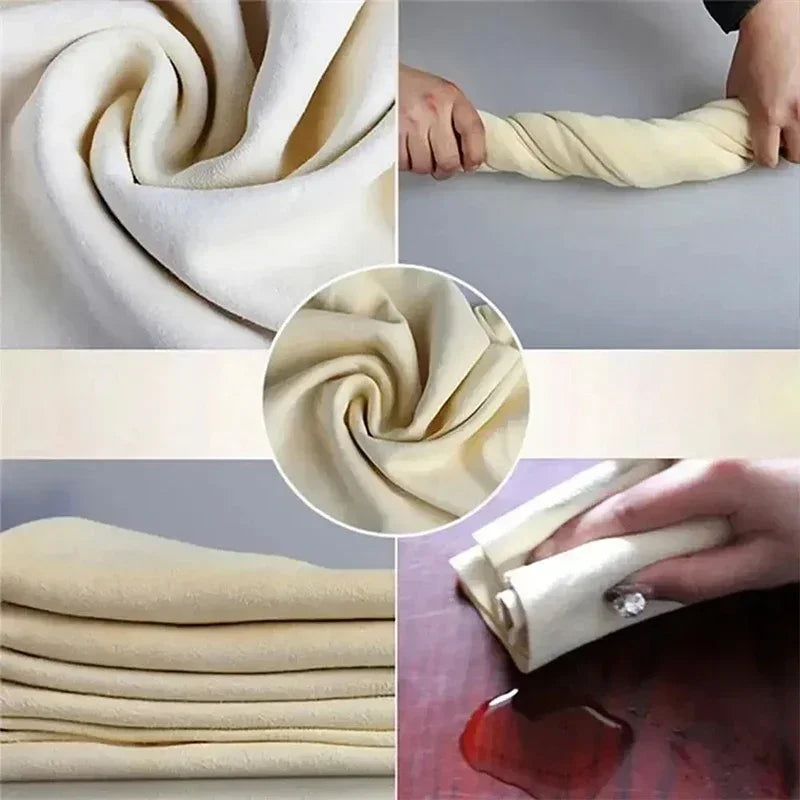 kkjoy Double Layer Suede Car Towel - Thick, Absorbent Microfiber Cloth for Scratch-Free Car Wash & Detailing