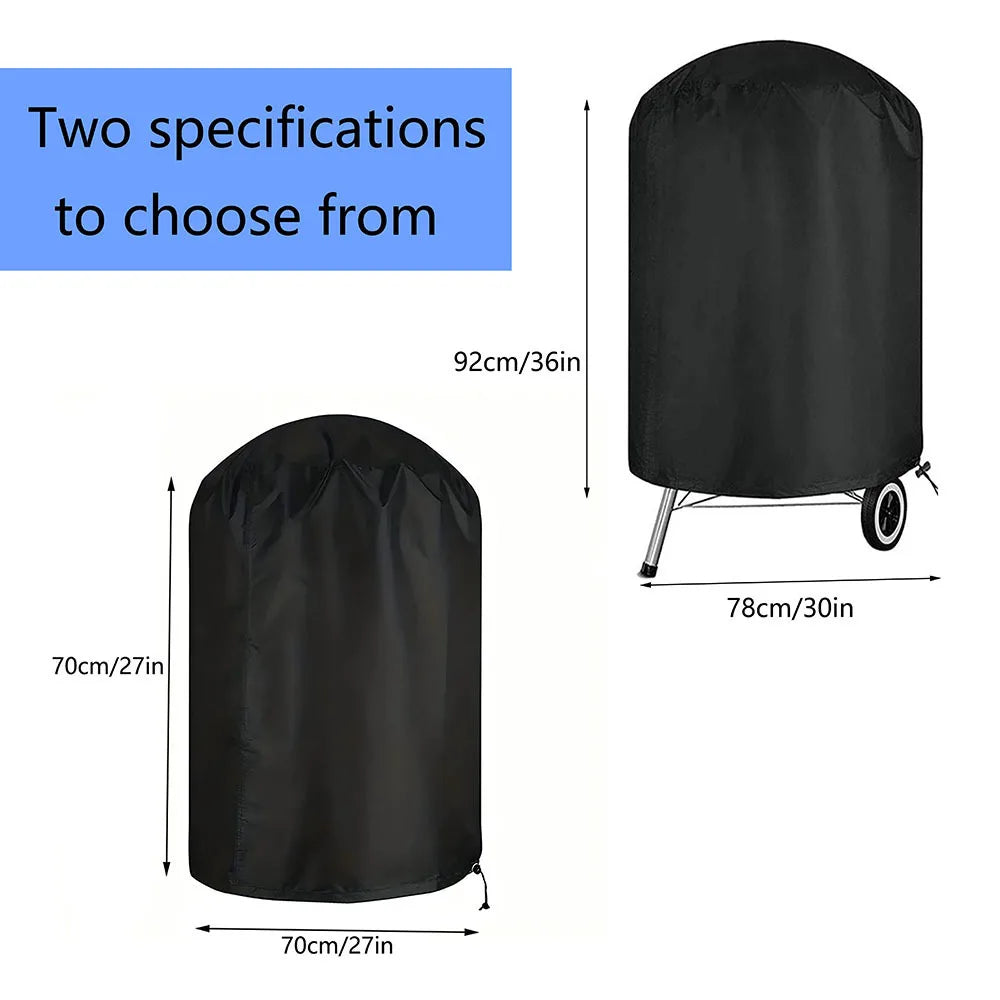1Pc Oxford BBQ Grill Cover, Waterproof Sunproof Outdoor Patio Fire Pit Protector