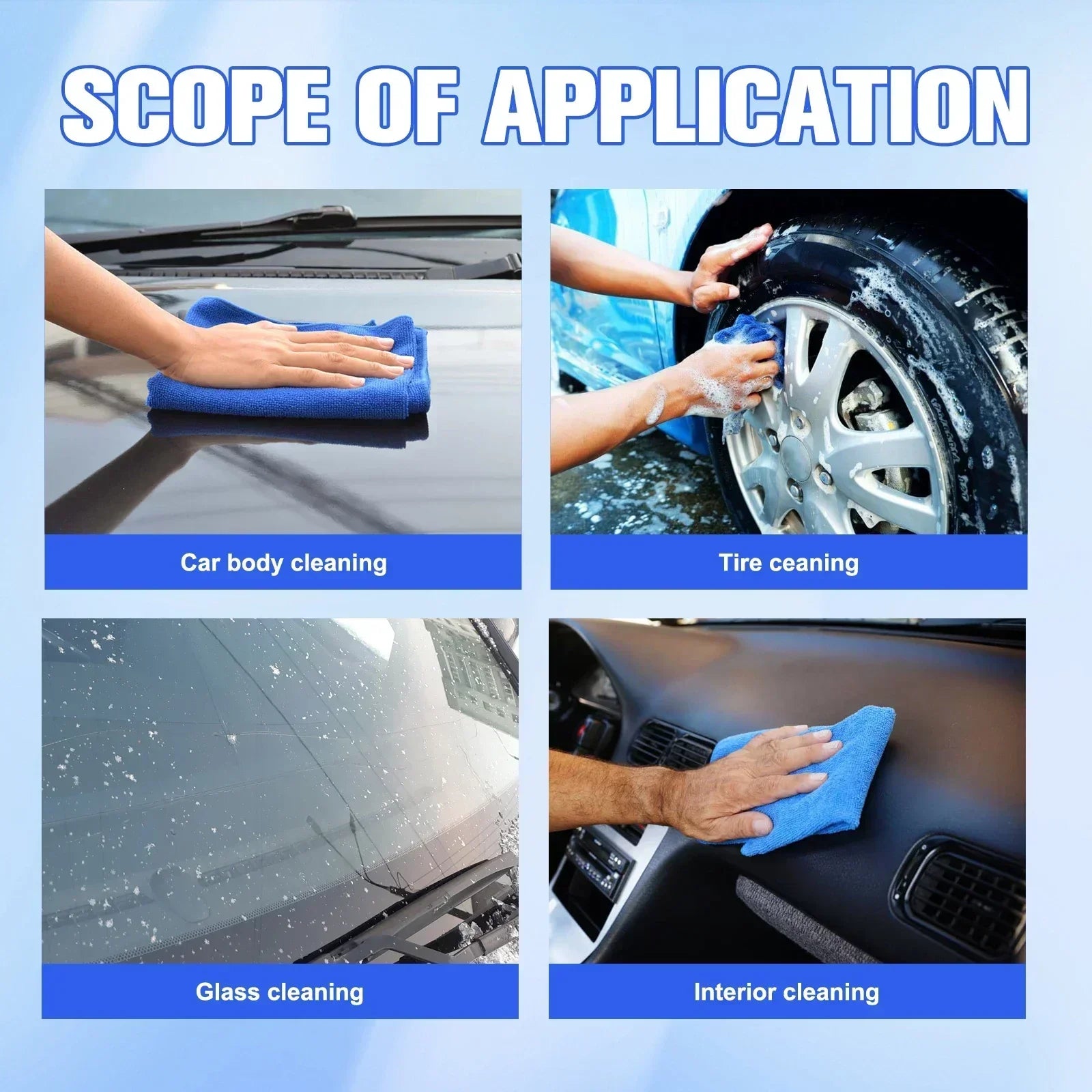 Multi-Action Car Care Spray 120ml - Waterless Formula Cleans & Waxes Body, Wheels & Glass for a Long-Lasting Shine.