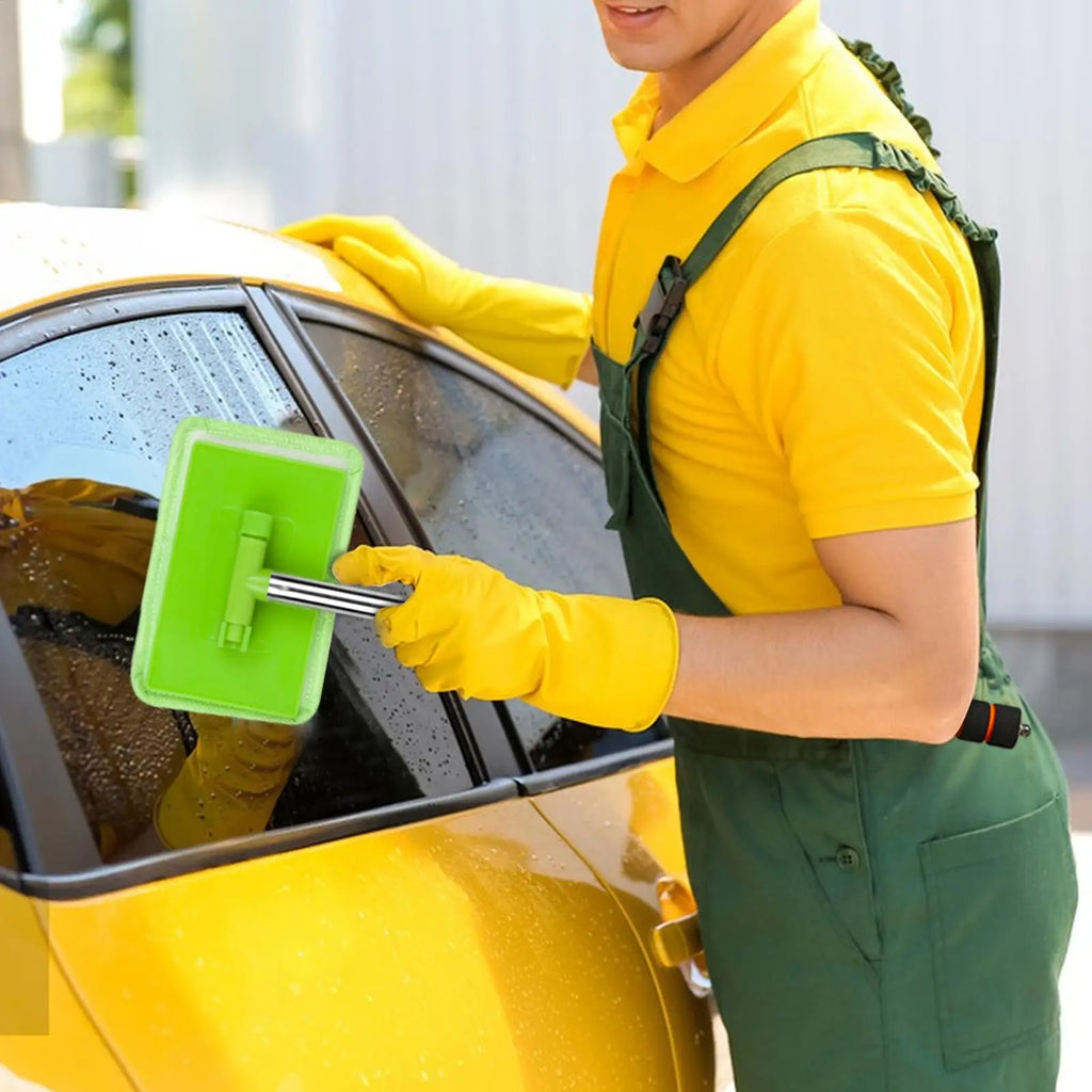 Car Cleaning Window Tool Car Window Cleaner Tool Auto Glass Cleaner Brush Microfiber Window Defogging Cleaning Tool With