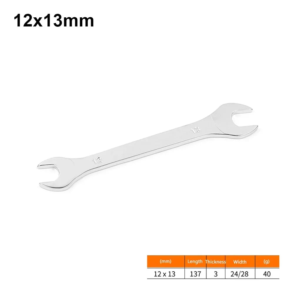 New 1Pcs 3mm Ultra-thin Thin Open End Wrench Hi-Spec Steel Flat Wrench Tool 6-32mm Multi-Function Double-end Fixed Spanner
