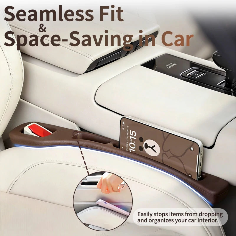 Auto Seat Leak Proof Strip For KGM AUTO Plug-And-Play Car Seat Gap Seal Strip No Leg Space Occupied Expand InteriorSide Storage