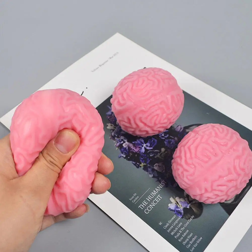 Brain Stress Balls For Adults & Kids Squishy Squeeze Toy For Anxiety Relief Sensory Fidget Toy For ADHD Autism Therapy Gift