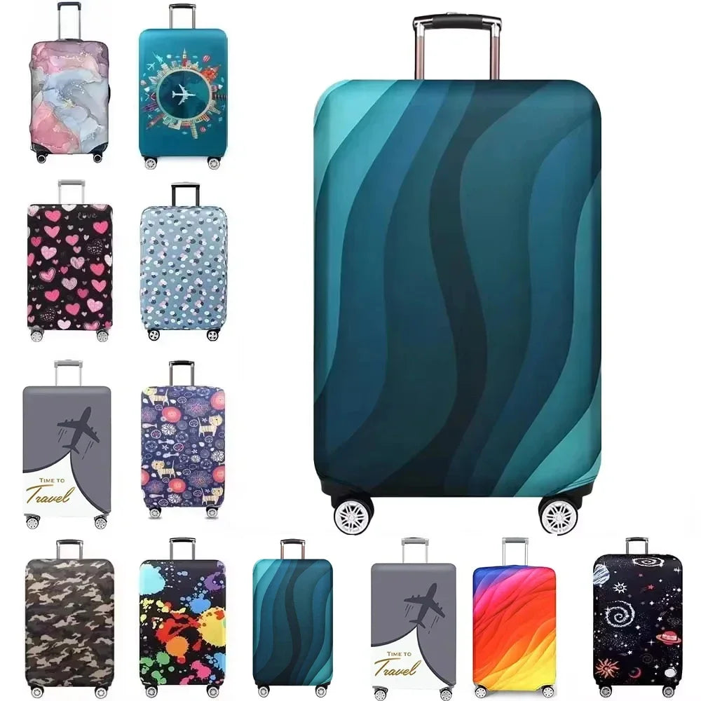 Luggage Cover Luggage Compartment Stretch Fabric Suitcase Protector Baggage Dust Case Cover for18-32 Inch Durable Travel Case