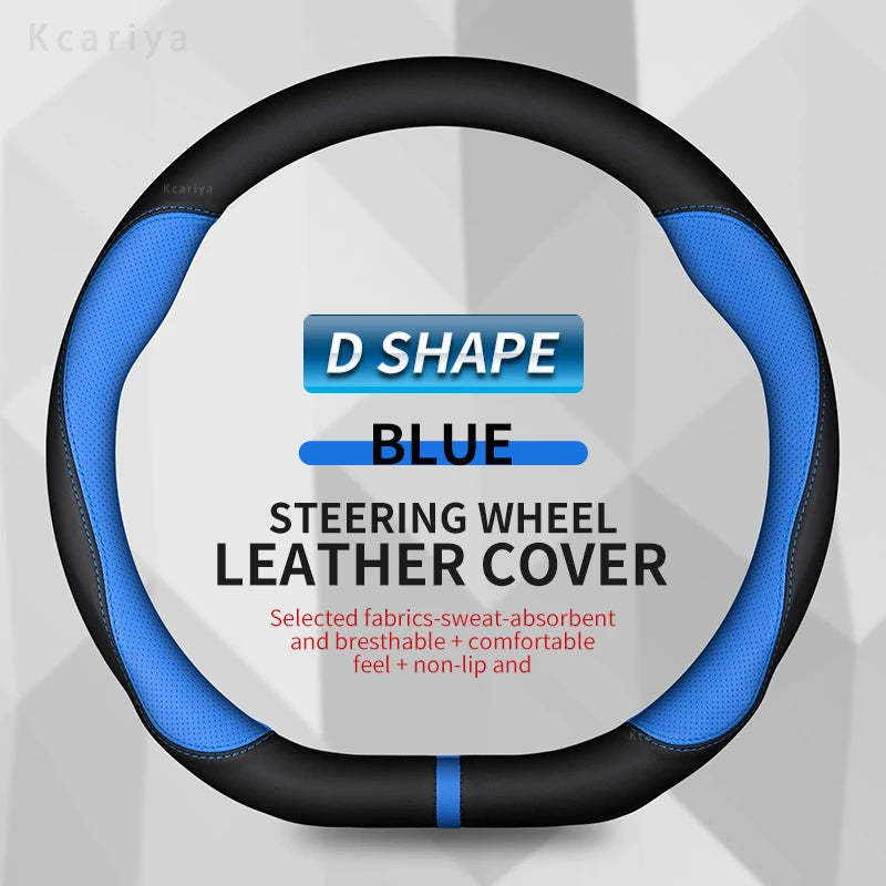 Car Steering Wheel Cover for Mercedes A B C E R V CLASS CLA GLC GLK ML SLK VITO W123 W124 W203 W204 W176 W177 W212 W213 W221 245