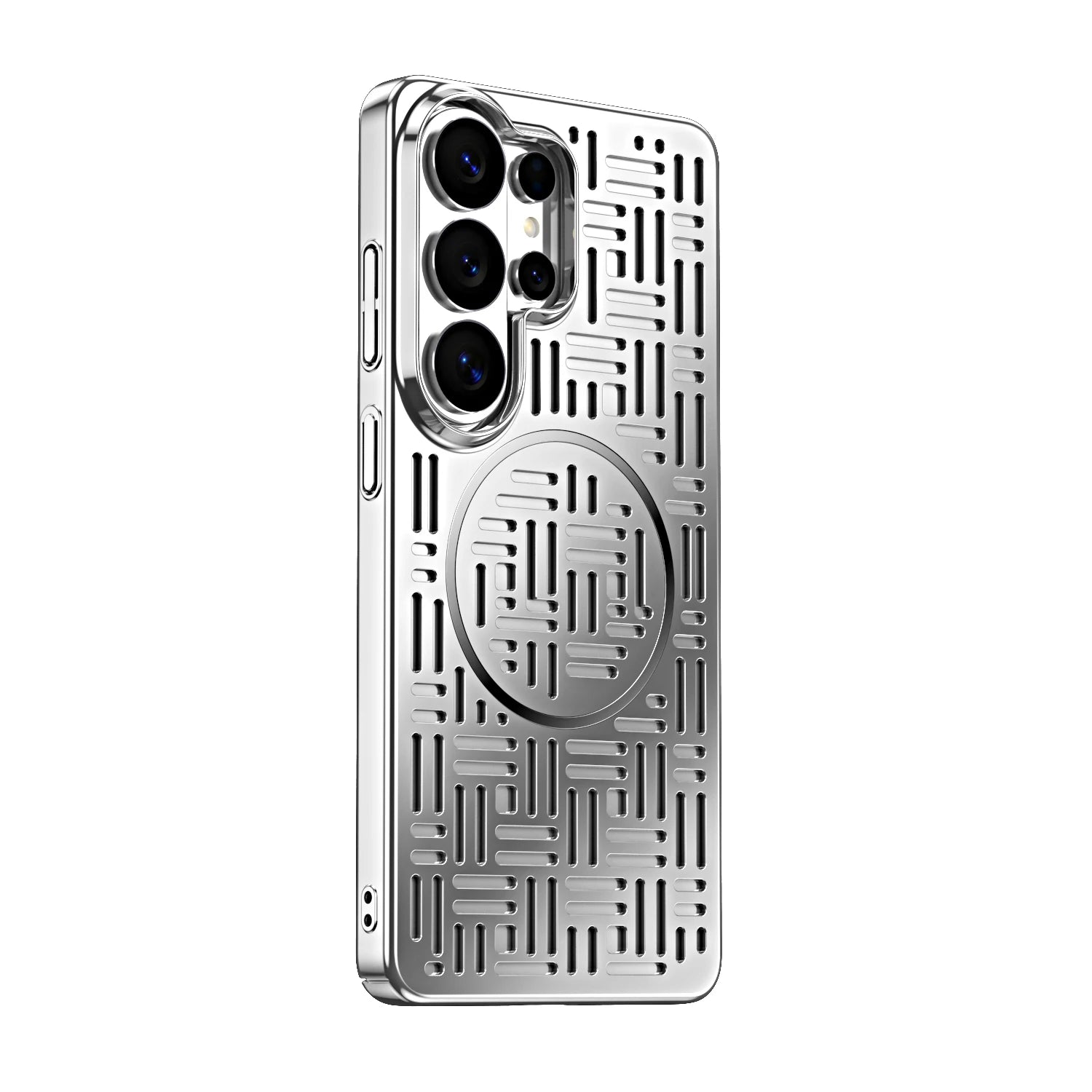 Fuzi Hole Heat Dissipation Phone Case,For Samsung S26 S25 Ultra With Built-in Magnetic Protection Back Cover,Stylish And Durable