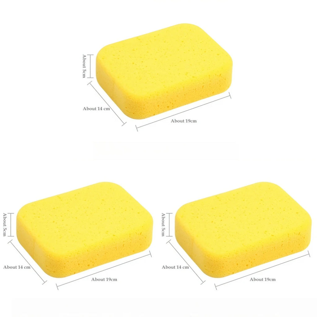 Large honeycomb structure car washing sponge high density foam suit for scratch free auto body cleaning task