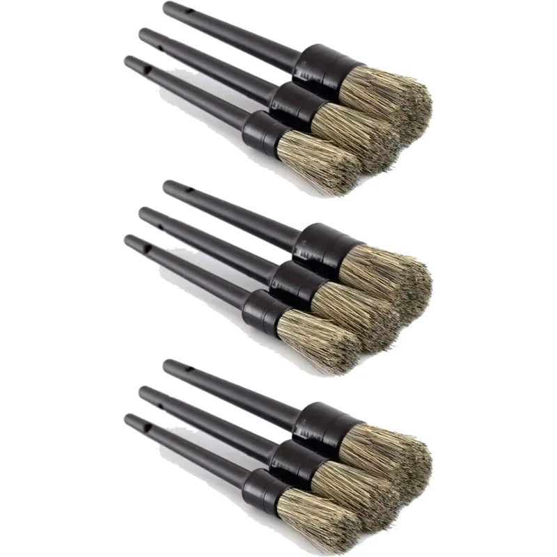 3/6/9PCS Car Detailing Brush Super Soft Auto Interior Detail Brush With Synthetic Bristles Car Dash Duster Brush Accessories