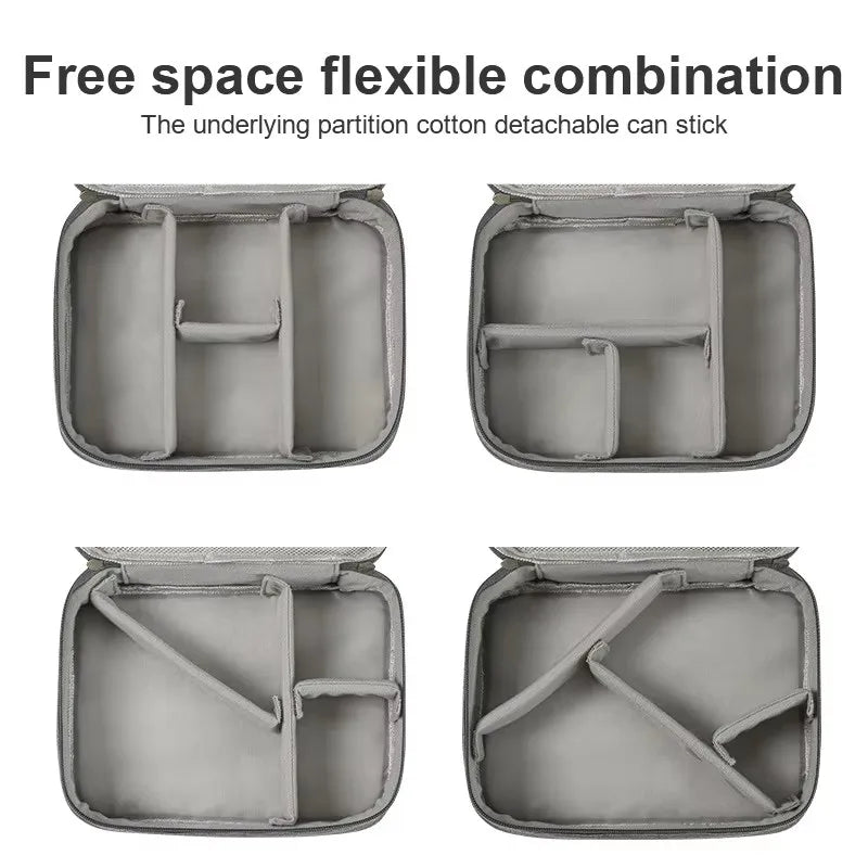 Electronics Organizer Bag Waterproof Carrying Pouch Travel Bag Universal Cable Organizer Electronics Storage Bag Accessories