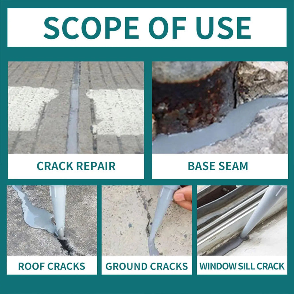 500ml Concrete Crack Filler Sealant Heavy-Duty Concrete Floor Crack Repair Adhesive Filling Liquid Grouting For Repairing Road