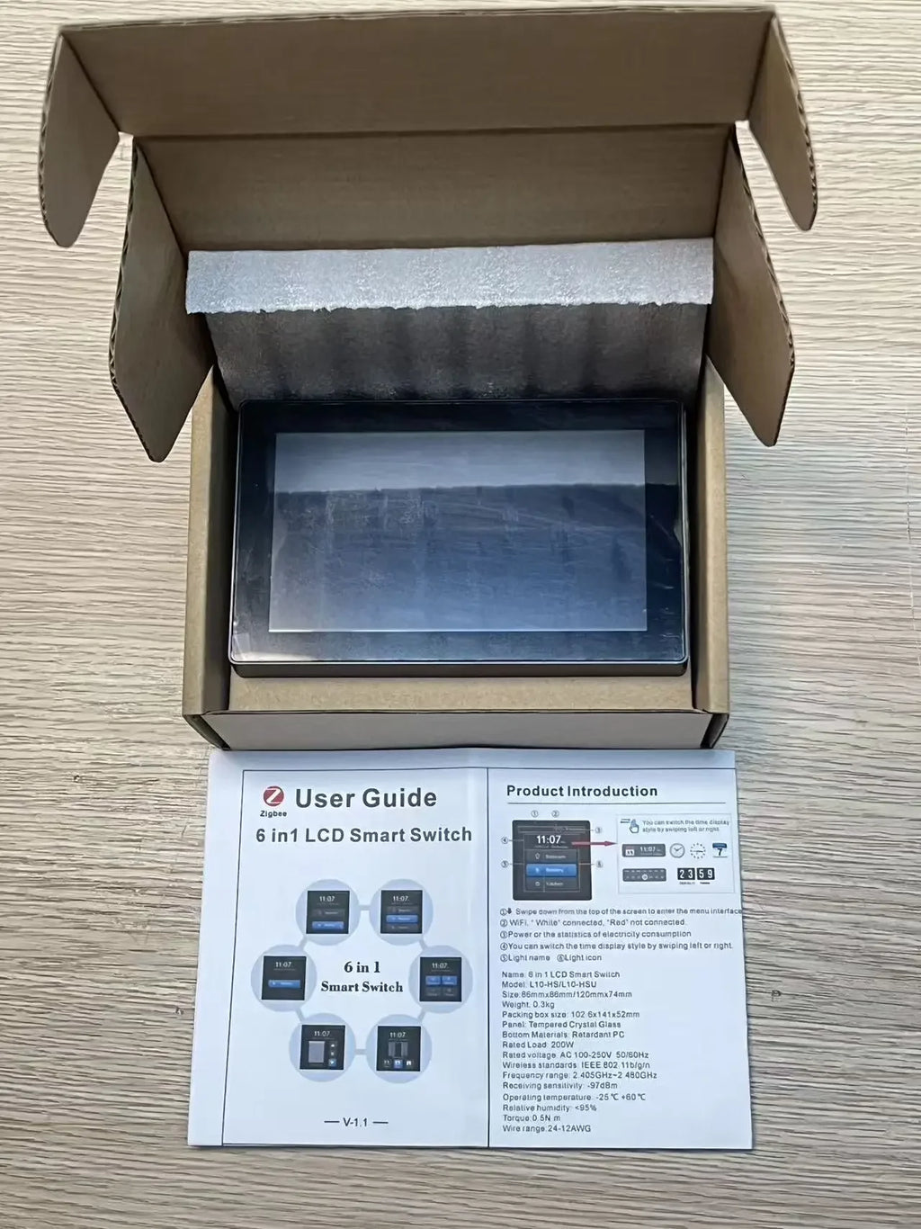 Us Smart Wifi Switches Tuya Eu 4x4 Luxury Zigbee Switch Diy Name Display Smart Home Automation And Smart Home Systems