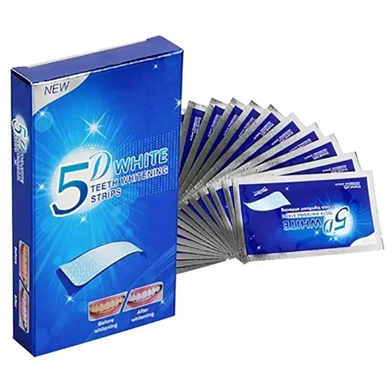 NEW 5D Dental Paste Teeth Bright White Tooth Paste Green Tooth Paste Neutral Tooth Paste 7 Bags And 14 Pieces
