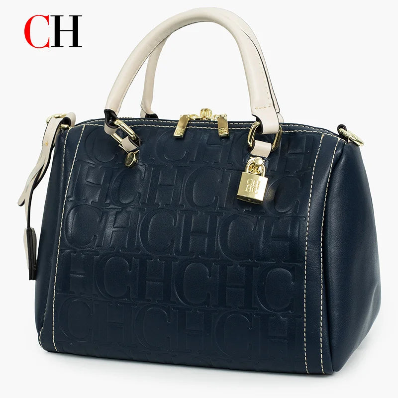 CH Women Handbag Luxury Monogram Embossed Top Handle Bag Shoulder Crossbody Bags For Ladies 2026 Designer High Quality Tote